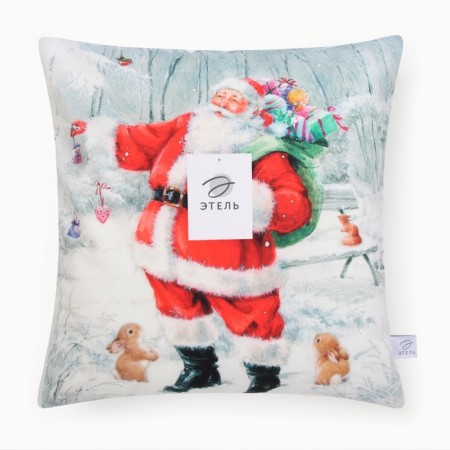 Case on the pillow Ethel "Santa Claus" 40*40 cm, 100 p/e, velor-6
