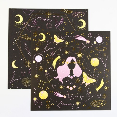 A set of paper for scrapbooking “Cosmos inside”, 12 sheets, 30.5 x 30.5 cm, 180 g/m²-8