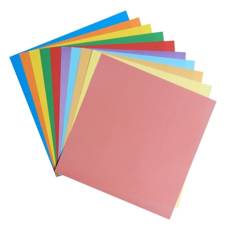 Colored paper for origami and applications 20 x 20 cm, 10 sheets, 10 colors, calligrata, 80 g/m2, in the folder-2