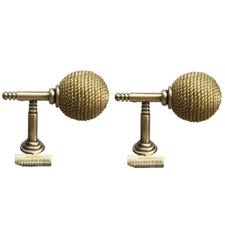 Hook for curtains KS100 CAPPIO, one -rod, bronze color, 2 pcs-3