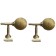 Hook for curtains KS100 CAPPIO, one -rod, bronze color, 2 pcs