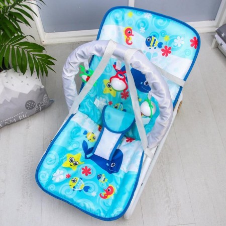 Swear-rocking chair for newborns "Sea Adventure", game arc, removable toys mix-8
