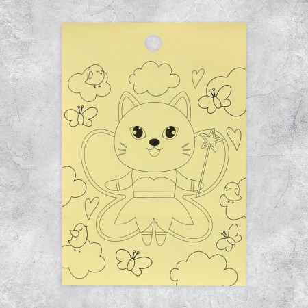 Paper stickers "cats", with coloring on the back, 11 × 15.5 cm-2