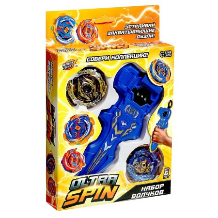 Ultraspin combat top, top, starting device with a grip, color mix-11