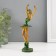Polystone souvenir "Ballerina in a green pack" 18.5x5x4.5 cm
