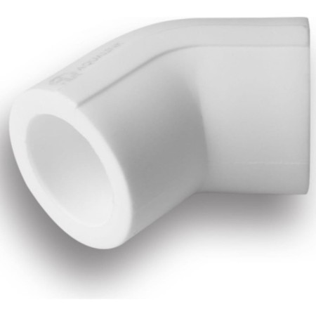 Aqualink square, polypropylene, d = 50 mm, 45 °-5