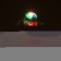 LED for a ball, round, multicolor color, plastic