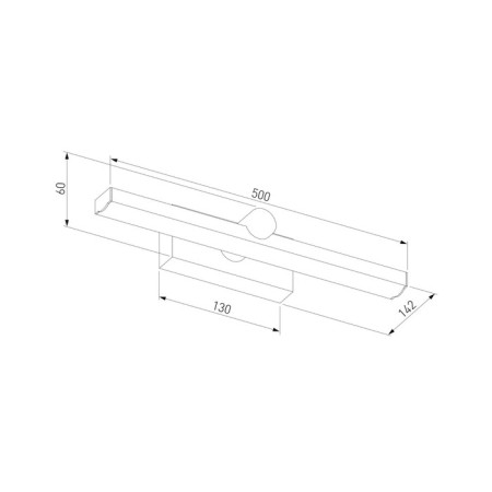 Elektrostandard, Ontario Led 12 W, 142x500x60 mm, ip20, white color, white-5