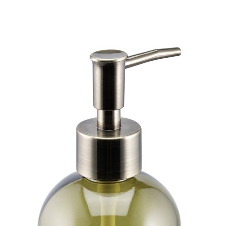 Liquid soap dispenser, 7.5x7.5x19.5 cm, green color-4