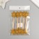 Decor for creativity "Yellow Snowflake", 11 cm (set 10 pcs)