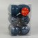 Set of balls plastic D-6 cm, 12 pcs "Melody" Ornament, blue