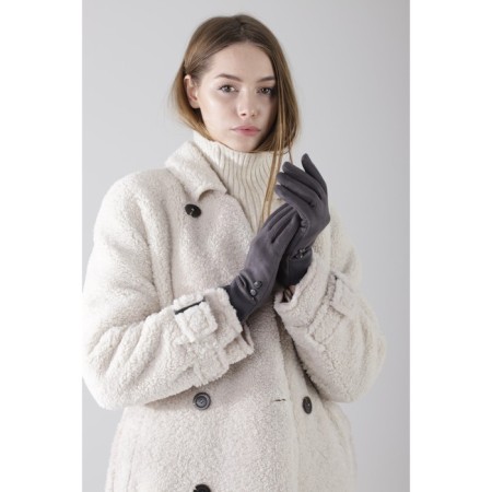 Gloves, size 8, without insulation, gray color-1