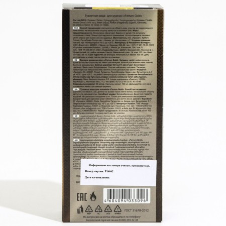 Male toilet water Ferrum "Gold’, 100 ml-4