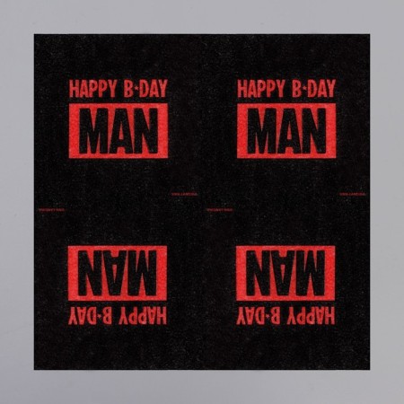 Single-layer paper napkins "Happy B-Day Man", 24x24 cm, 20 pcs-2