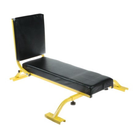 Universal seat longitudinal extrusion, with a folding back and a soft seat