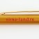 Pen "Happy Teacher", metal, blue paste, 1.0 mm