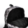 School backpack from textiles on a zipper, 3 pockets, black/gray color