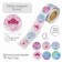 Stick Paper "Cosmos" d = 2.5 cm 252 pcs in roll