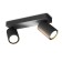 Stitch Mantra Sal, GU10, 2x10W, 250x75x128 mm, matte black color