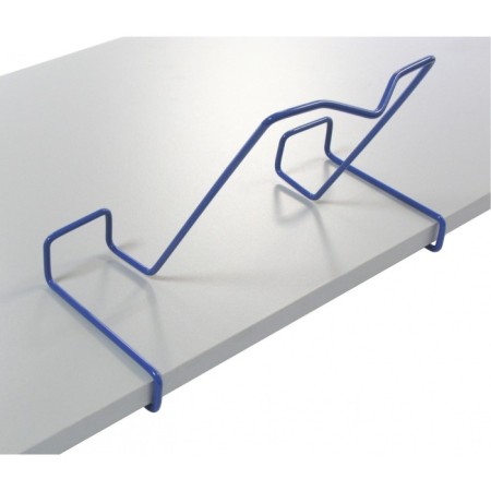 Book stand, metal, for a desk up to 20 mm thick, blue-4