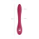 Multifunctional vibrator L’Eroina Caberna, 20 cm, silicone, burgundy color