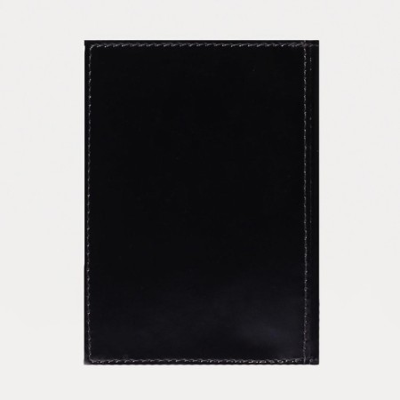 Cover for passport and auto documents, black glossy color-1