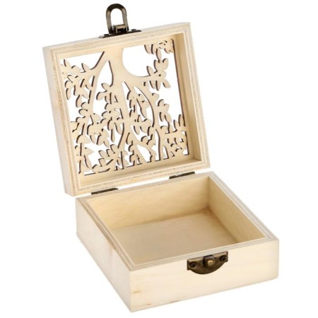 Casket wood for painting "Tree" 4.7x9.8x9.8 cm-6
