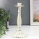 Summary Metal for 1 candle "Provence" white aged 21x11.5x11.5 cm