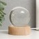 Souvenir glass backlight "Ball of constellations" d = 6 cm stand wood, usb 6.5x6.5x7.5 cm