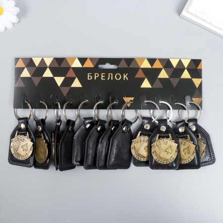 Брелок кожзам, металл "Карты" 6,8х4 см-3