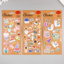 Stick Plastic Golden embossing 