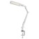 NLED-496-12W-W desktop lamp on a white clamp
