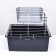 The cage for the rodents "Pigzon" No. 1 folding, 58 x 40 x 34 cm (+bowl, 2 feeders), gray