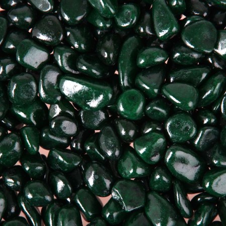 Soil for the aquarium "Galyk color, dark green" 800 g 8-12 mm