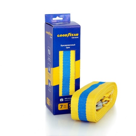 Bug cable goodyear, 7 t, 5 m x 6 cm, 2 hooks, bag- bag