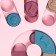 Intellectual toy for goodies "paw", 14 x 13.5 x 3 cm, pink