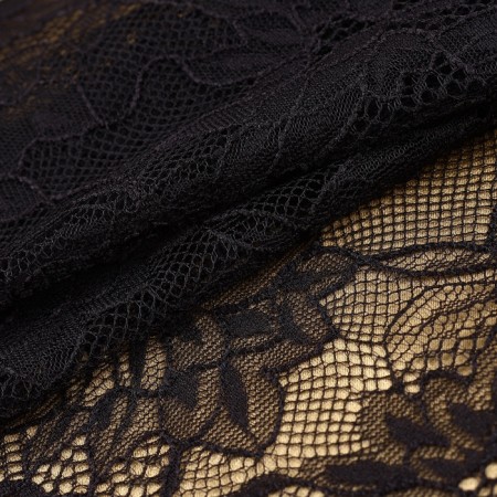 Lace cilia, 210 mm × 3 ± 0.5 m, black color-1