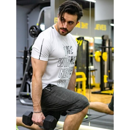 Sports T -shirt Male Isee, size 48, white color-5