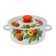 Pan, 2 l, metal cover, plastic handle, induction, mixture mix, white color