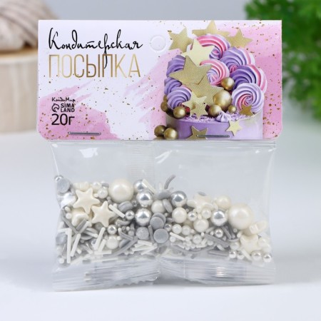 Confectionery sprinkling "sparkling hoar", 20 g +- 5 g-1