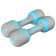 Dumbbell plastic onlytop, 2 pcs., 5 kg, gray/blue color