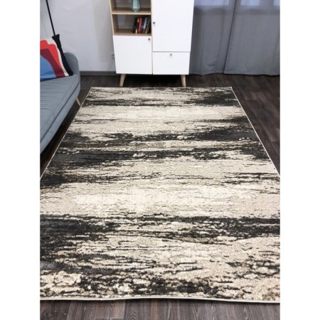 Rectangular carpet Merinos Ibiza, size 80x150 cm, color Beige-Gray-3