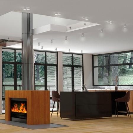 Lamp built -in Novotech. Lirio, 9W, GU10, 60x182x92 mm, white color-2