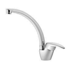 Santek Mavis kitchen mixer, high spout, chrome
