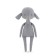 Soft toy "Elephant Alice Mermaid", 30 cm