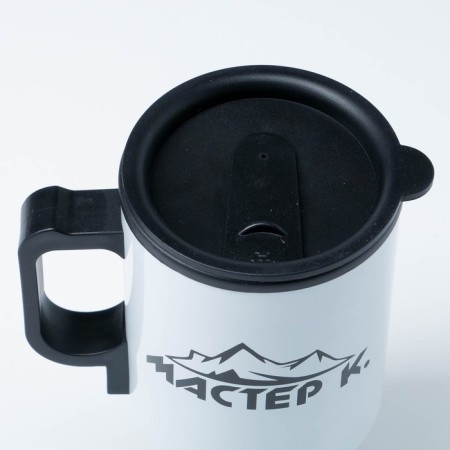 Thermal circle, 450 ml, car "Master K", retains heat 4 hours, 12x17cm, white-1