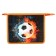 Folder for notebooks A5, 245 x 195 x 50 mm, lightning from above, to 30shK5, "fire ball", laminated cardboard/textiles,