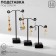 Acryl Earrings stand, set 3 pcs, h = 8, 10, 12 cm, black color