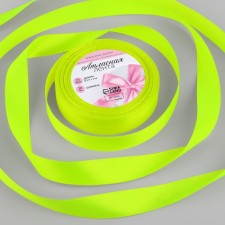 Satin tape, 20 mm × 23 ± 1 m, color neon light green No. 58