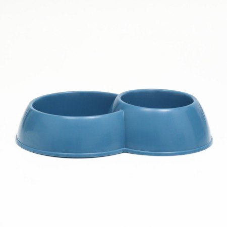 Double plastic bowl 630 and 430 ml, 29.5 x 20 x 6 cm, mix of flowers-2